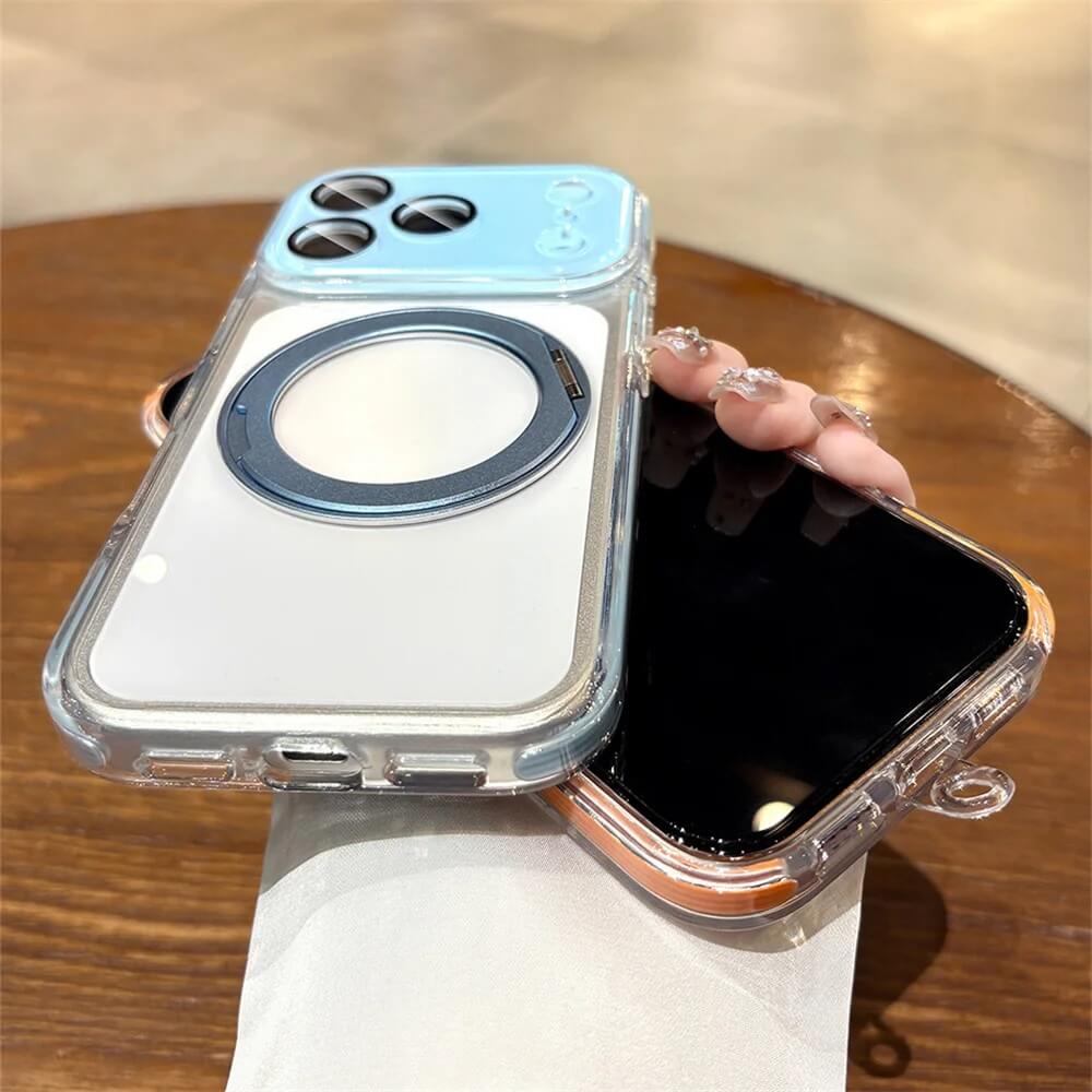 Crystal Clear Magnetic Ring Stand iPhone Case Crystal Clear Magnetic Ring Stand iPhone Case
