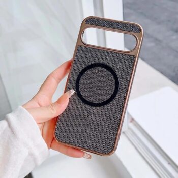 Crystal Rhinestone Magnetic Google Pixel Case with Plated Frame