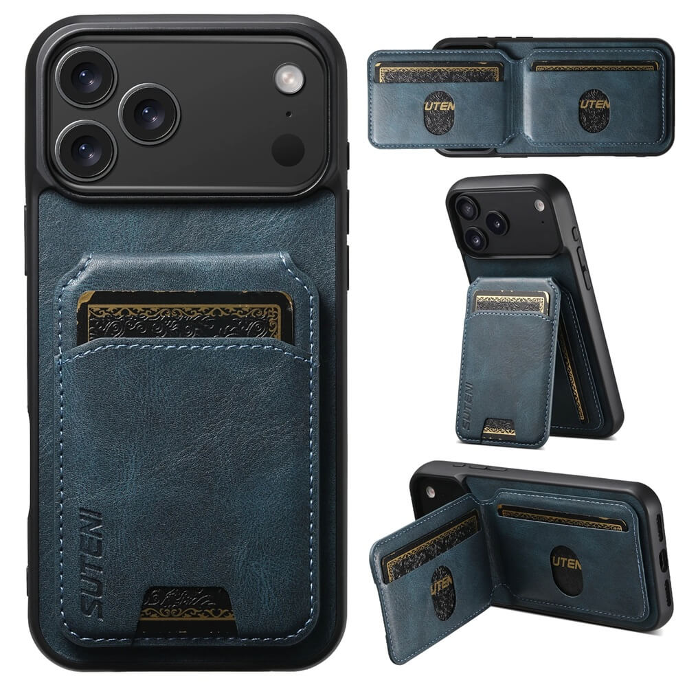 Magnetic Card Wallet Stand Phone Case with Smooth Leather Texture Magnetic Card Wallet Stand Phone Case with Smooth Leather Texture