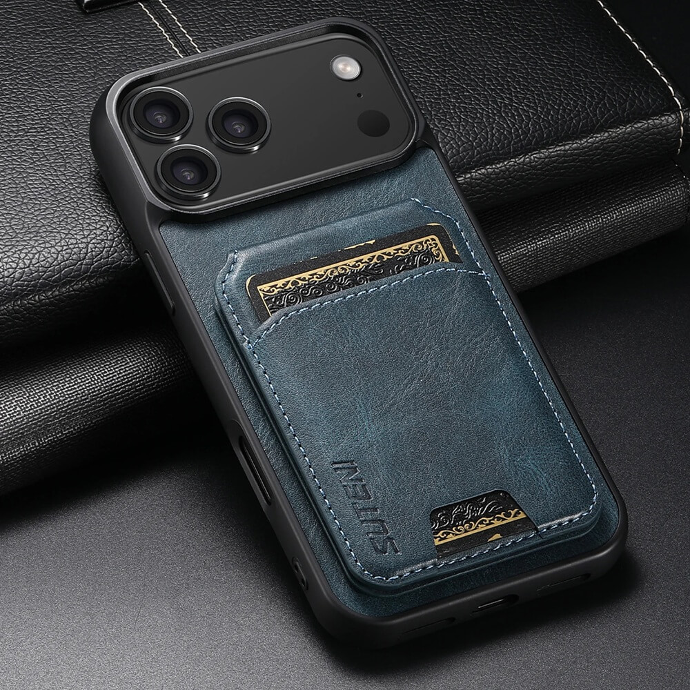 Magnetic Card Wallet Stand iPhone Case with Leather Texture Magnetic Card Wallet Stand iPhone Case with Leather Texture