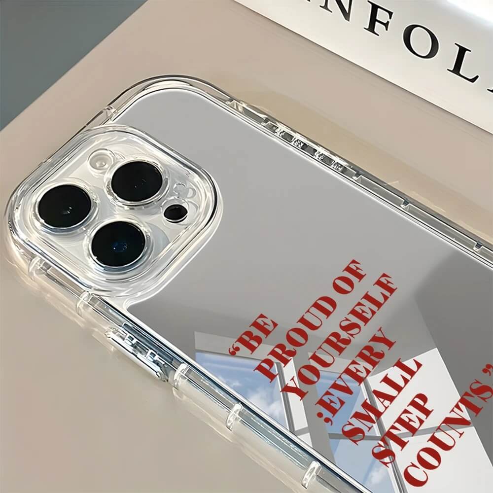 Be Proud Of Yourself Red Mirror iPhone Case Be Proud Of Yourself Red Mirror iPhone Case