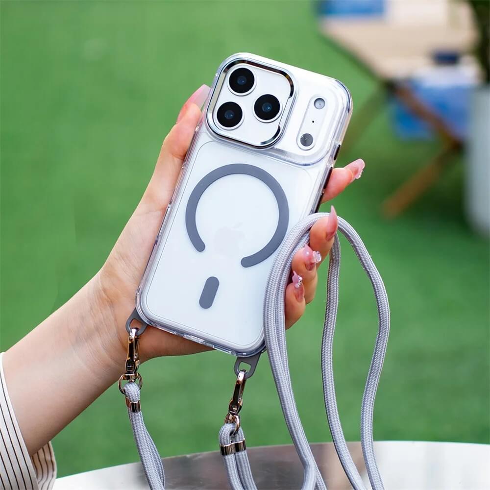Clear Magnetic Crossbody Phone Case for iPhone 17 Series Clear Magnetic Crossbody Phone Case for iPhone 17 Series