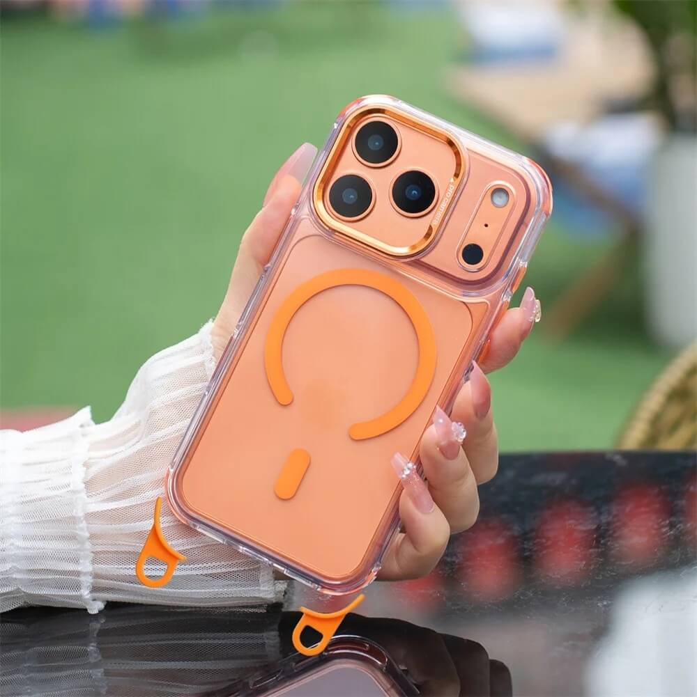 Clear Magnetic Crossbody Phone Case with Detachable Rope Strap Clear Magnetic Crossbody Phone Case with Detachable Rope Strap