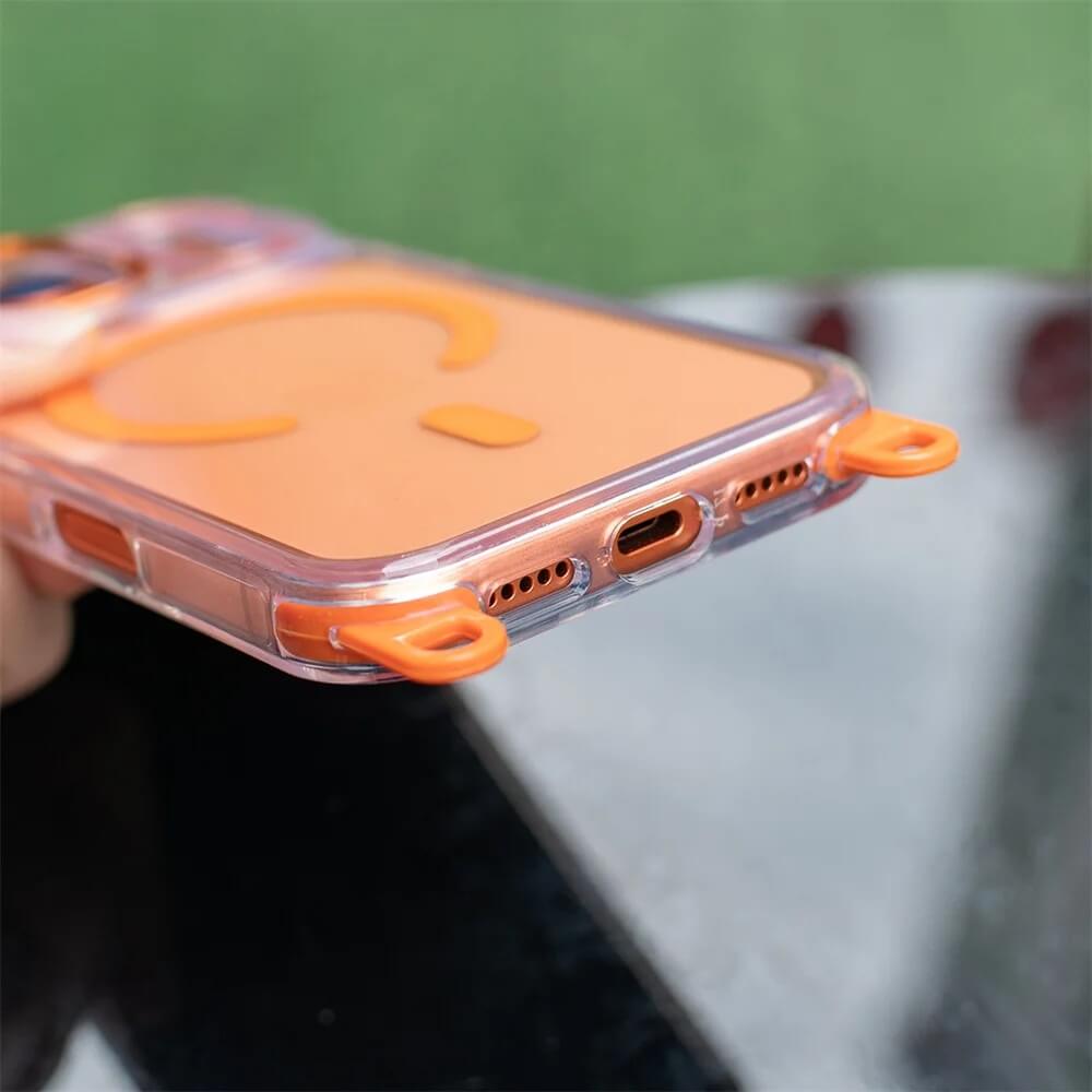 Clear Magnetic Phone Case with Detachable Strap Clear Magnetic Phone Case with Detachable Strap