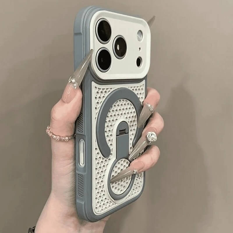 Heat Dissipation iPhone Case with 360° Magnetic Ring Stand Heat Dissipation iPhone Case with 360° Magnetic Ring Stand