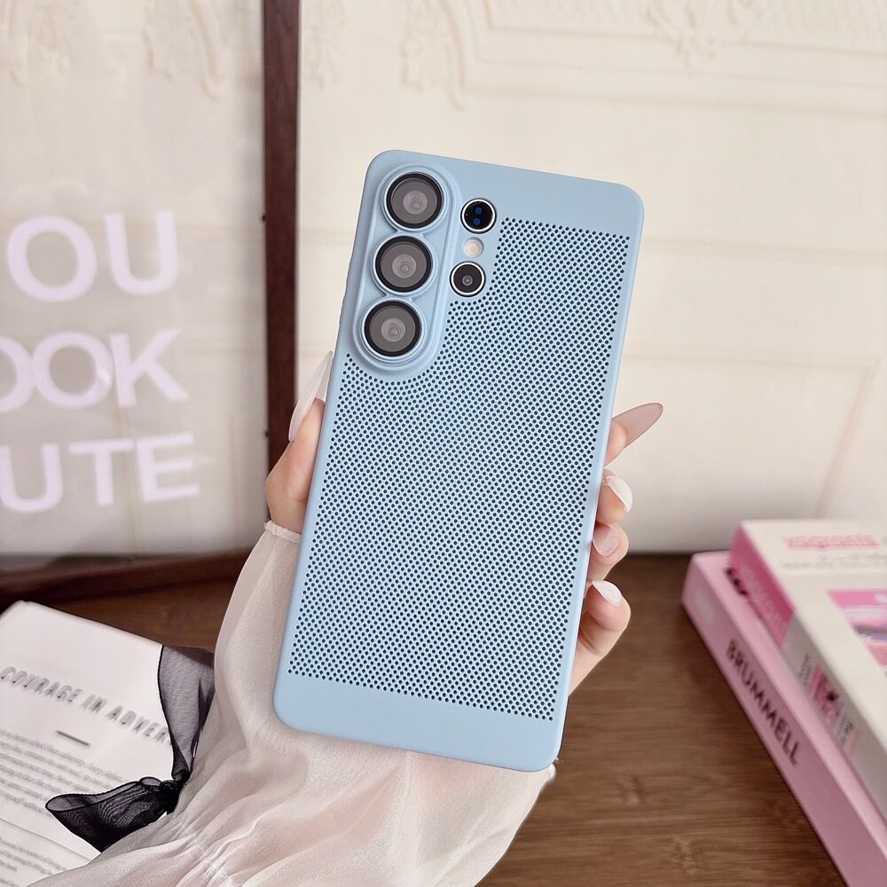 Perforated Cooling Case with Lens Protectors for Galaxy S25 and S26 Series Perforated Cooling Case with Lens Protectors for Galaxy S25 and S26 Series