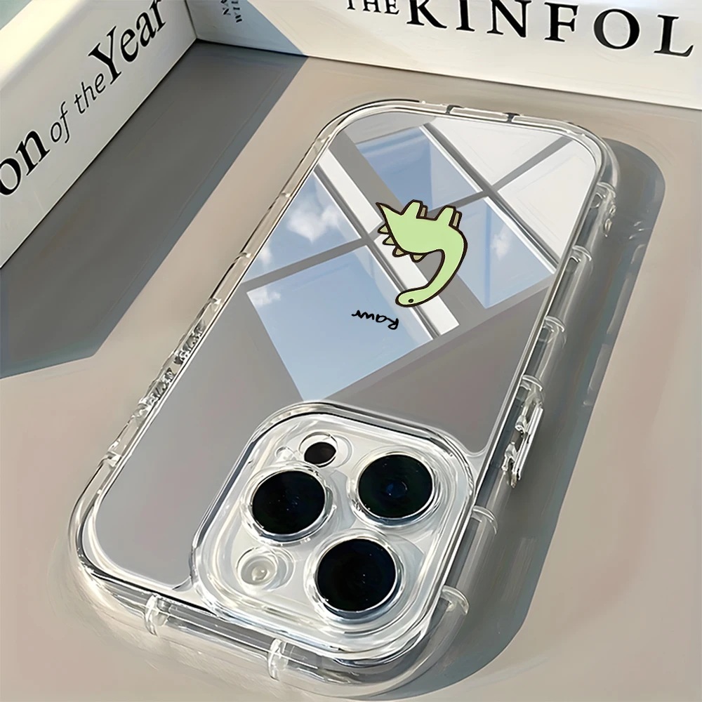 Rawr Green Dinosaur Mirror Case for iPhone 17, 16, 15, 14, 13 Series Rawr Green Dinosaur Mirror Case for iPhone 17, 16, 15, 14, 13 Series