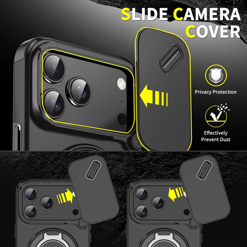 rotating camera cover case for iPhones 15, 16, 17 series rotating camera cover case for iPhones 15, 16, 17 series