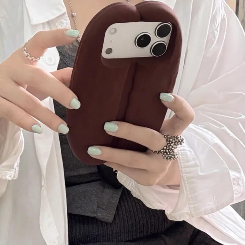 3D Coffee Bean Shaped Phone Case 3D Coffee Bean Shaped Phone Case