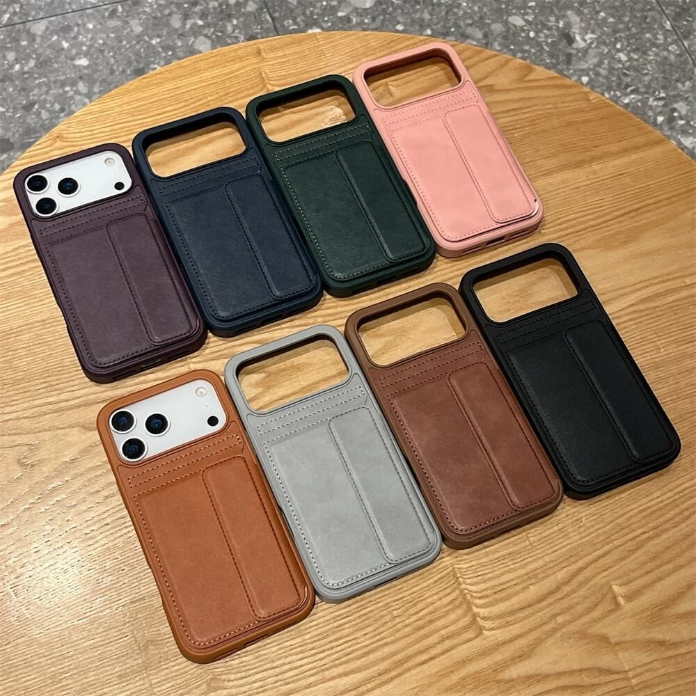 Flip Back Wallet Card Holder Stand Case for iPhone 17 Series Flip Back Wallet Card Holder Stand Case for iPhone 17 Series