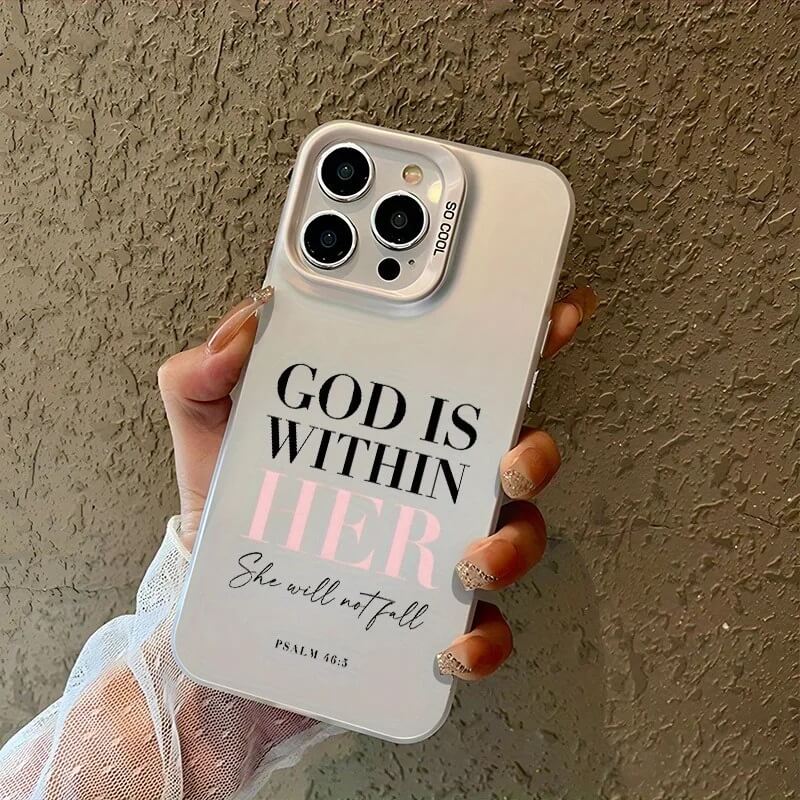 God Is Within Her Electroplated Case God Is Within Her Electroplated Case