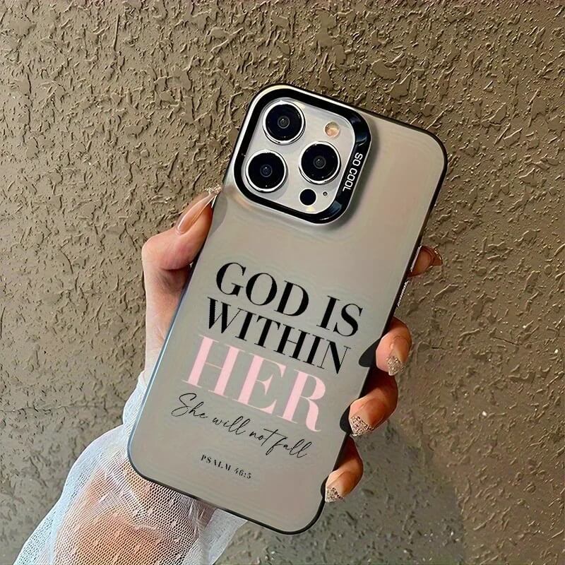 God Is Within Her Electroplated Phone Case God Is Within Her Electroplated Phone Case