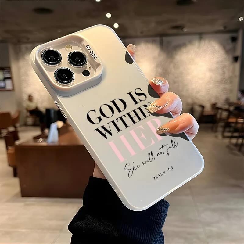 God Is Within Her Electroplated iPhone Case God Is Within Her Electroplated iPhone Case
