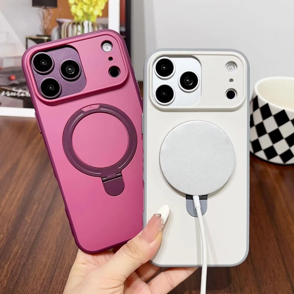 Magnetic Ring Stand Case with Camera Guard for iPhone 17 Pro Max Magnetic Ring Stand Case with Camera Guard for iPhone 17 Pro Max
