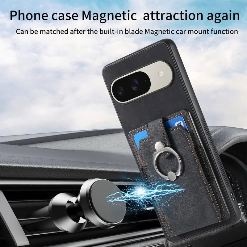 Magnetic Wallet Google Case with Adjustable Ring Stand Magnetic Wallet Google Case with Adjustable Ring Stand