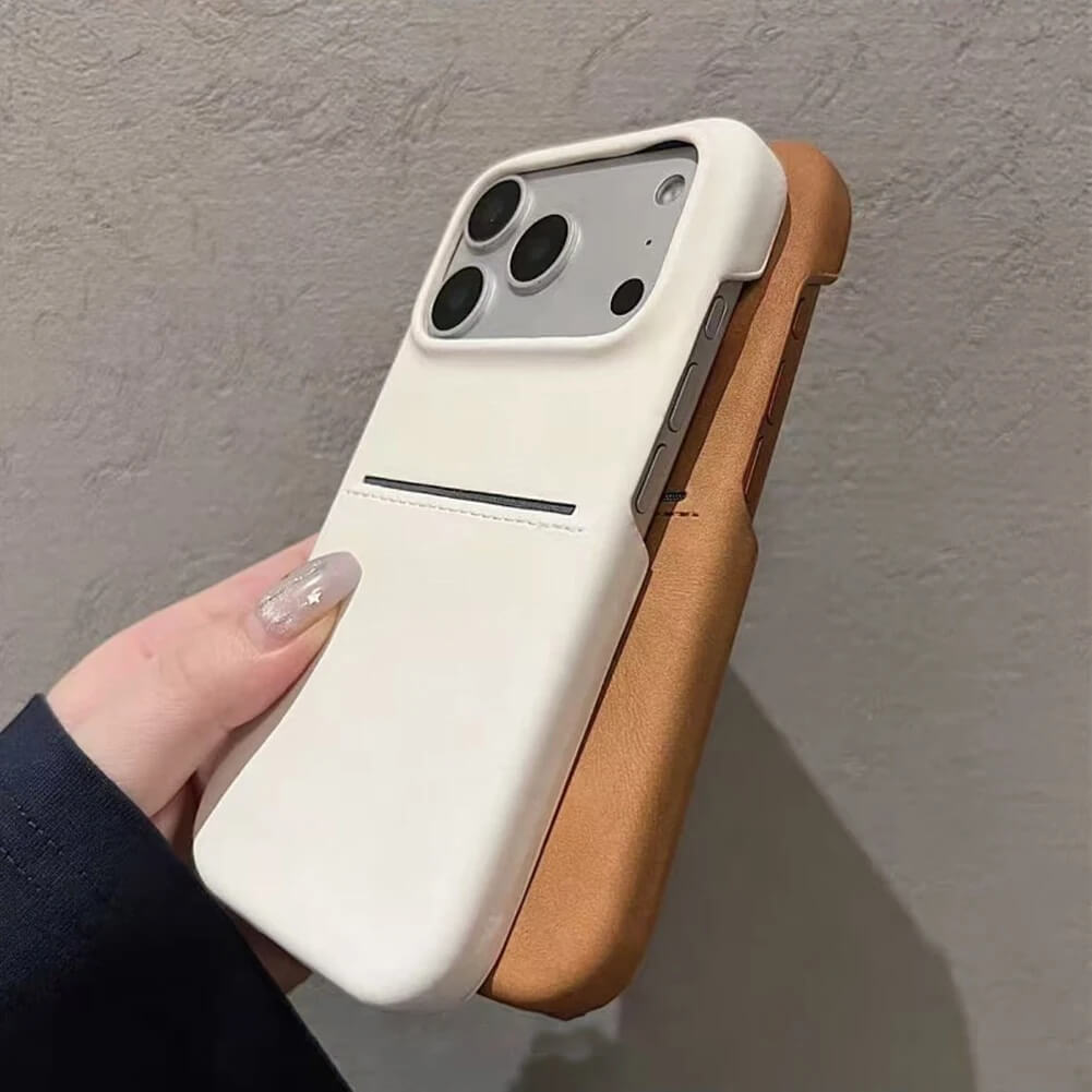 Men's leather iPhone Case with Card Holder Men's leather iPhone Case with Card Holder