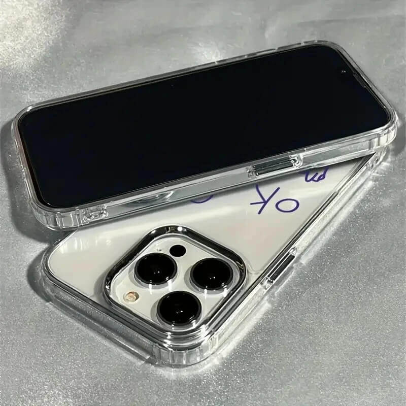 OK Fine Meme Line Art Clear Phone Case OK Fine Meme Line Art Clear Phone Case