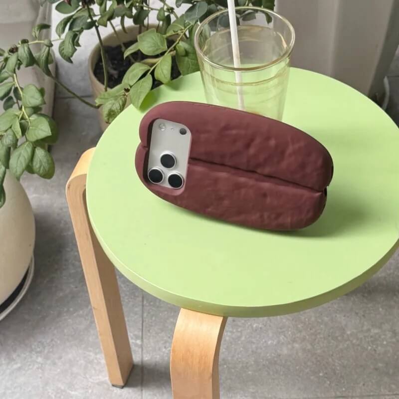 Oversized 3D Coffee Bean Shaped Phone Case Oversized 3D Coffee Bean Shaped Phone Case