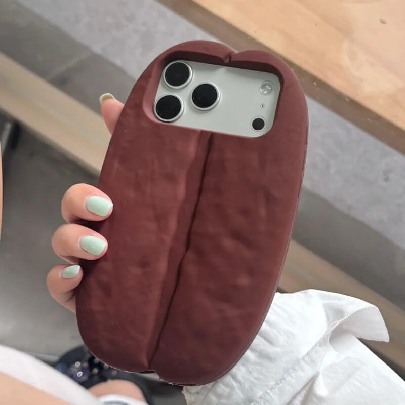Oversized 3D Coffee Bean Shaped iPhone Case Oversized 3D Coffee Bean Shaped iPhone Case