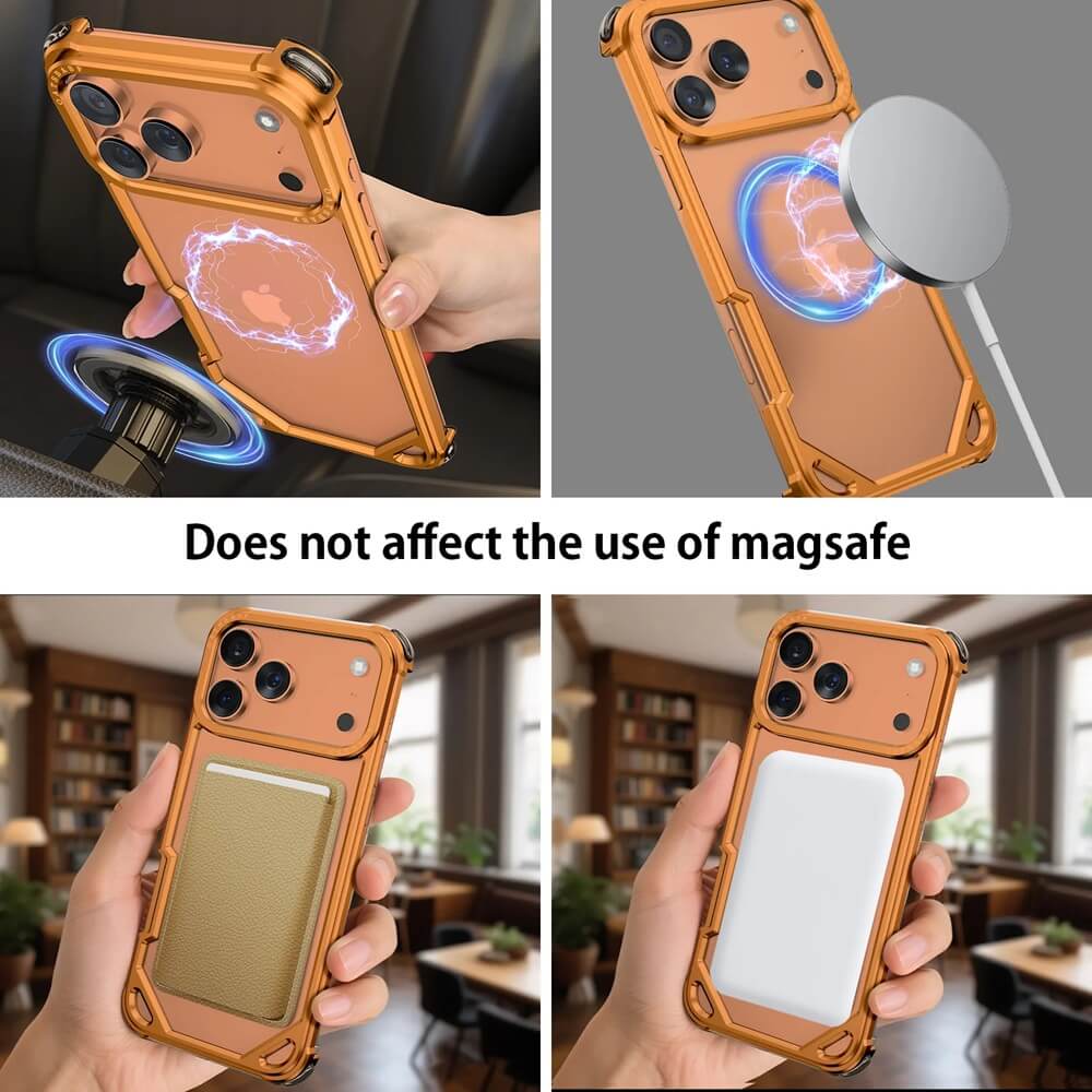 Aluminum Alloy Frameless Bumper Case for iPhone 17 Series Aluminum Alloy Frameless Bumper Case for iPhone 17 Series