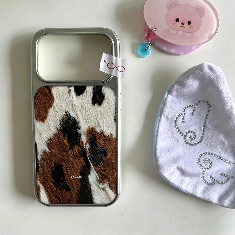 Brown Black, and White Cowhide iPhone Case Brown Black, and White Cowhide iPhone Case
