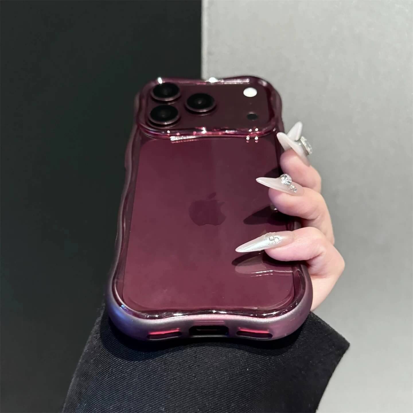Candy Color Wavy Translucent iPhone Case Candy Color Wavy Translucent iPhone Case