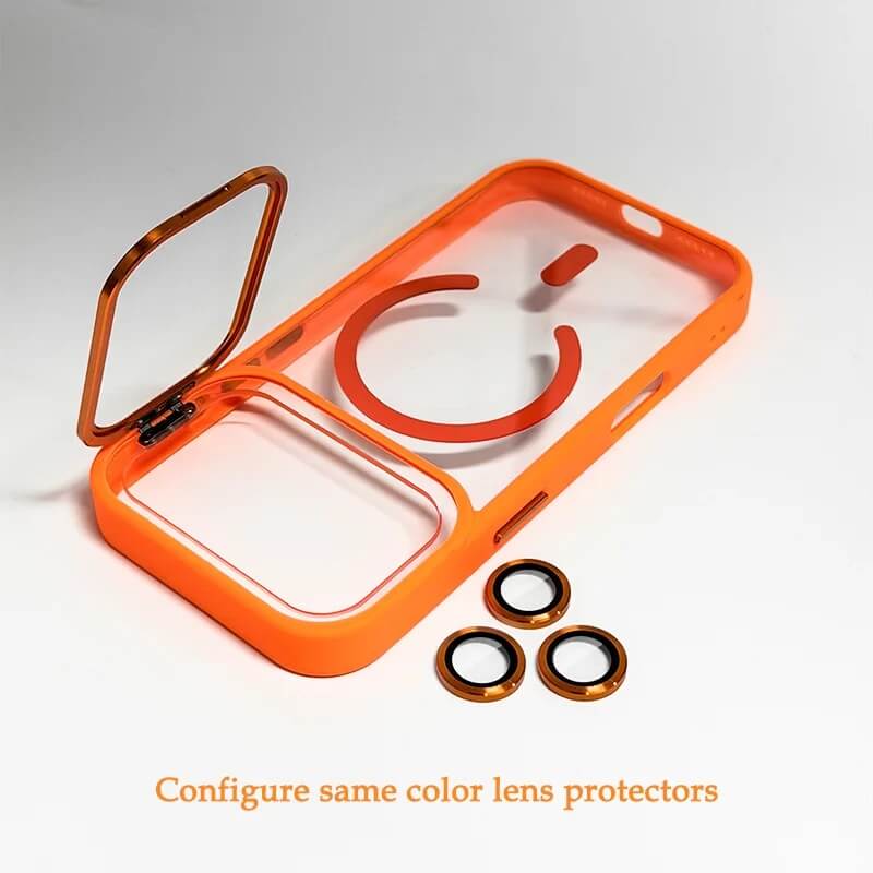 Clear iPhone 18 Pro Max Case with Metal Stand and Lens Protectors Clear iPhone 18 Pro Max Case with Metal Stand and Lens Protectors