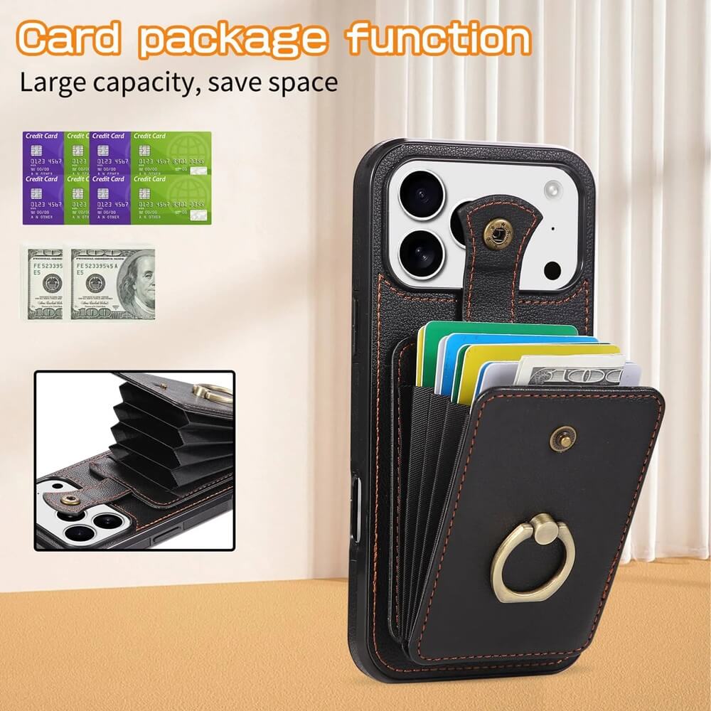 Crossbody Wallet Case with Rotating Ring Stand Crossbody Wallet Case with Rotating Ring Stand
