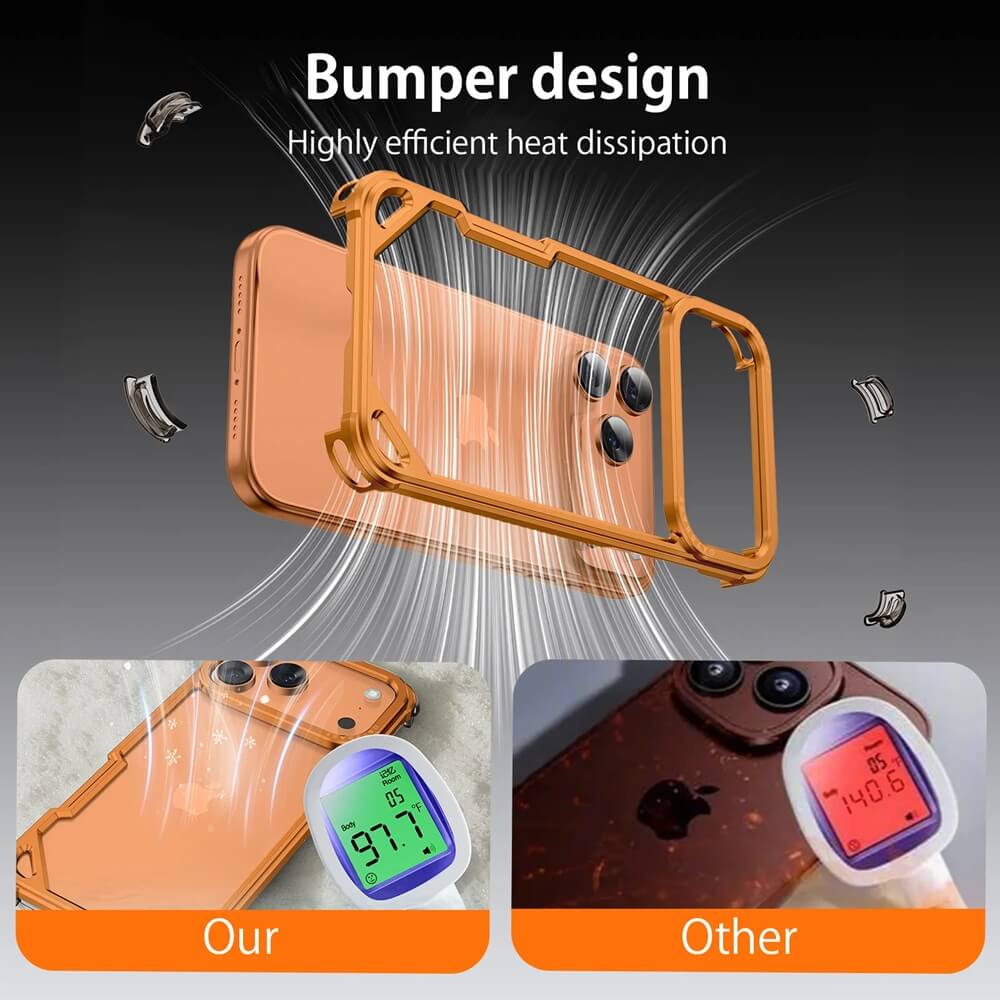 Frameless Bumper Case with Reinforced Corners for iPhone 17 Series Frameless Bumper Case with Reinforced Corners for iPhone 17 Series