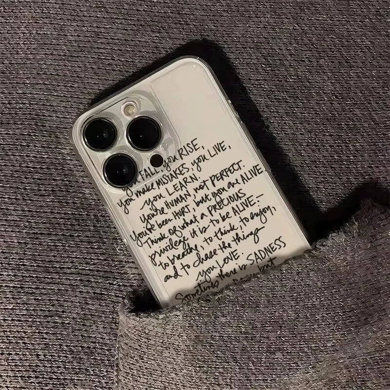 Motivational Handwritten Quote iPhone Case Motivational Handwritten Quote iPhone Case