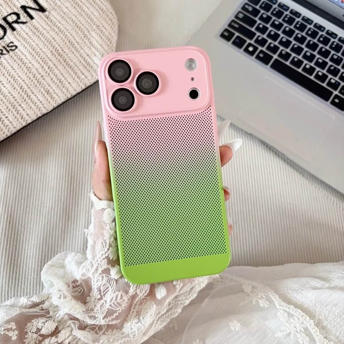 Pink Gradient Perforated iPhone Case Pink Gradient Perforated iPhone Case