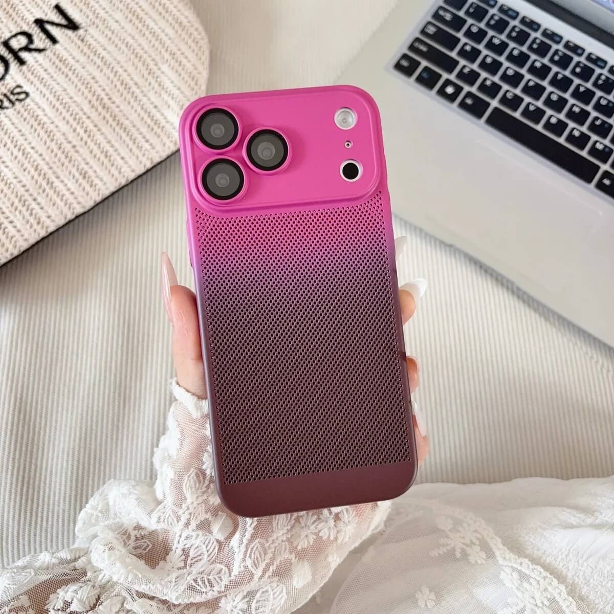 Plum Gradient Perforated iPhone Case Plum Gradient Perforated iPhone Case