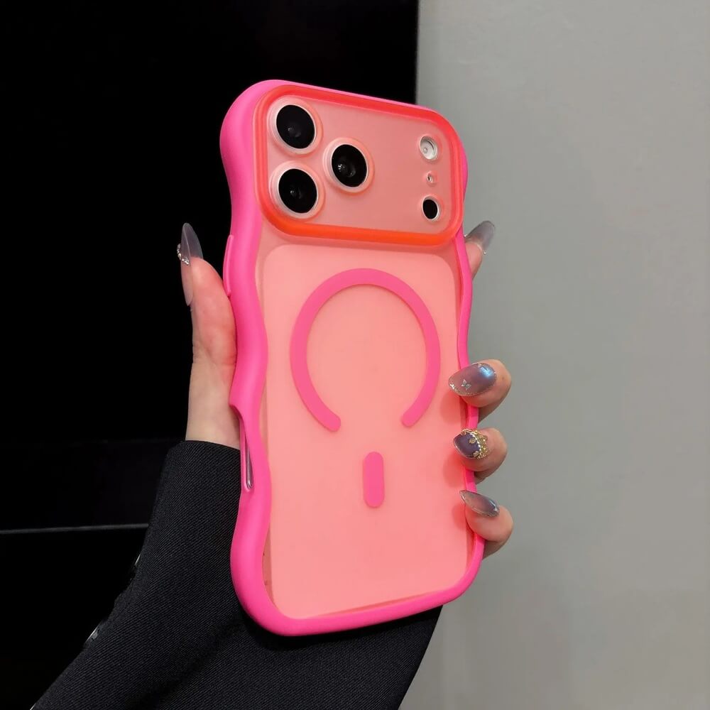 Rose Wavy Edge Translucent Magnetic iPhone Case Rose Wavy Edge Translucent Magnetic iPhone Case