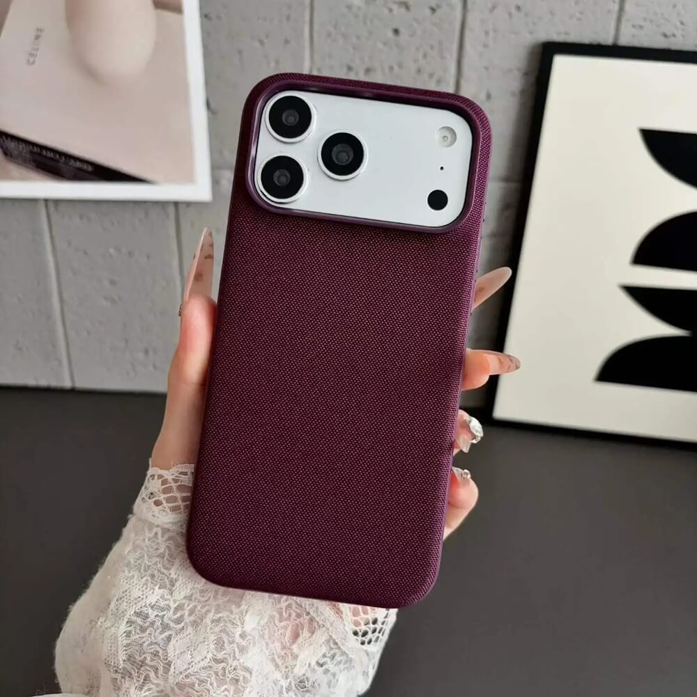 Woven Texture Magnetic iPhone Case with Color Matched Camera Frame Woven Texture Magnetic iPhone Case with Color Matched Camera Frame