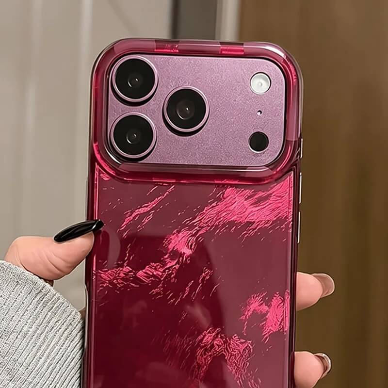 Glossy Burgundy Marble Case Glossy Burgundy Marble Case