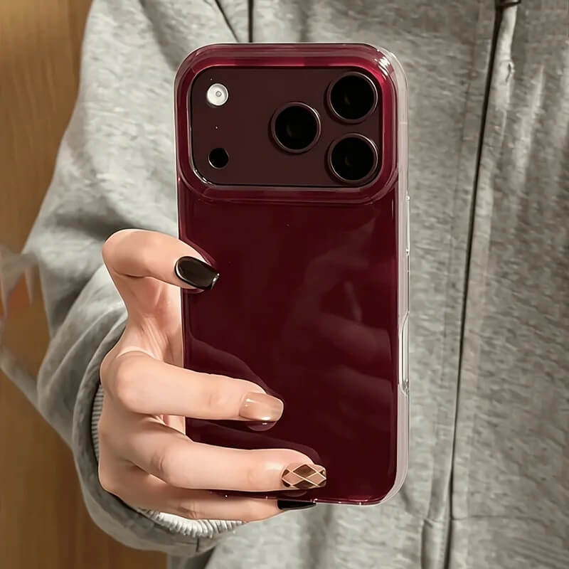 Glossy Burgundy Marble Phone Case Glossy Burgundy Marble Phone Case
