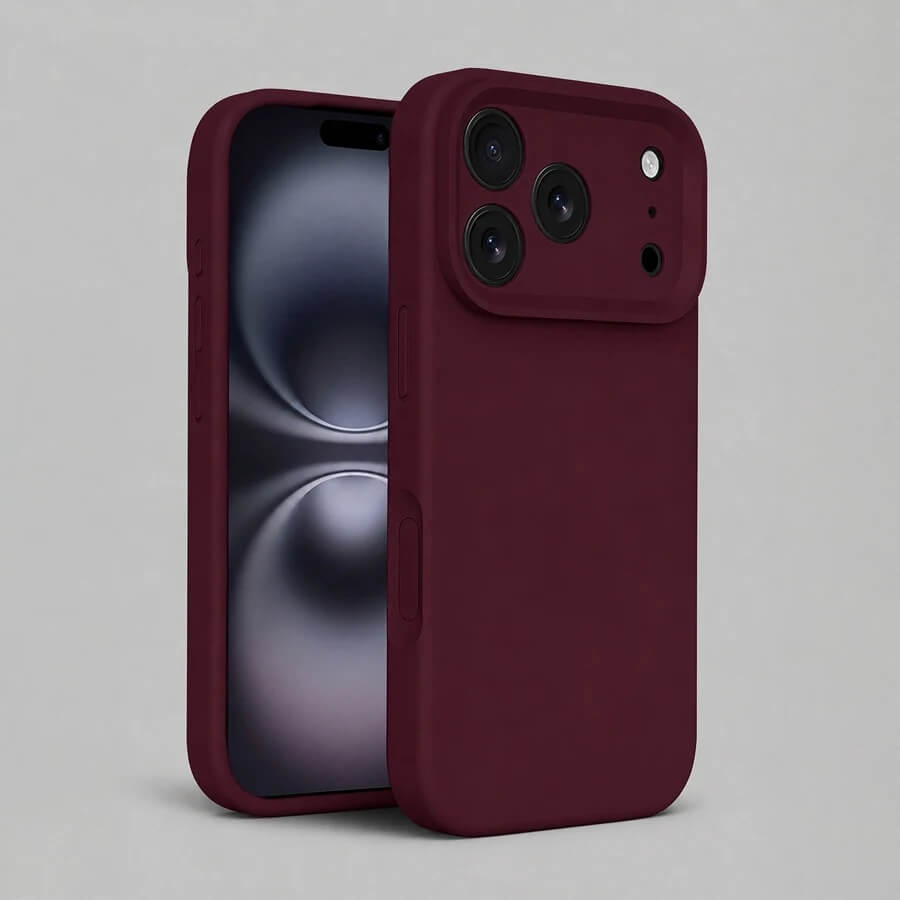 Matte Burgundy Color iPhone Case Matte Burgundy Color iPhone Case