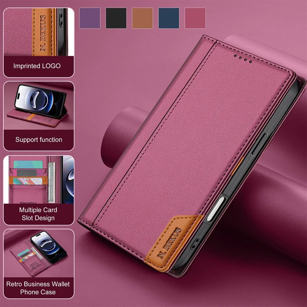 RFID Blocking Wallet Case with Card Slots for iPhone 18 Series RFID Blocking Wallet Case with Card Slots for iPhone 18 Series