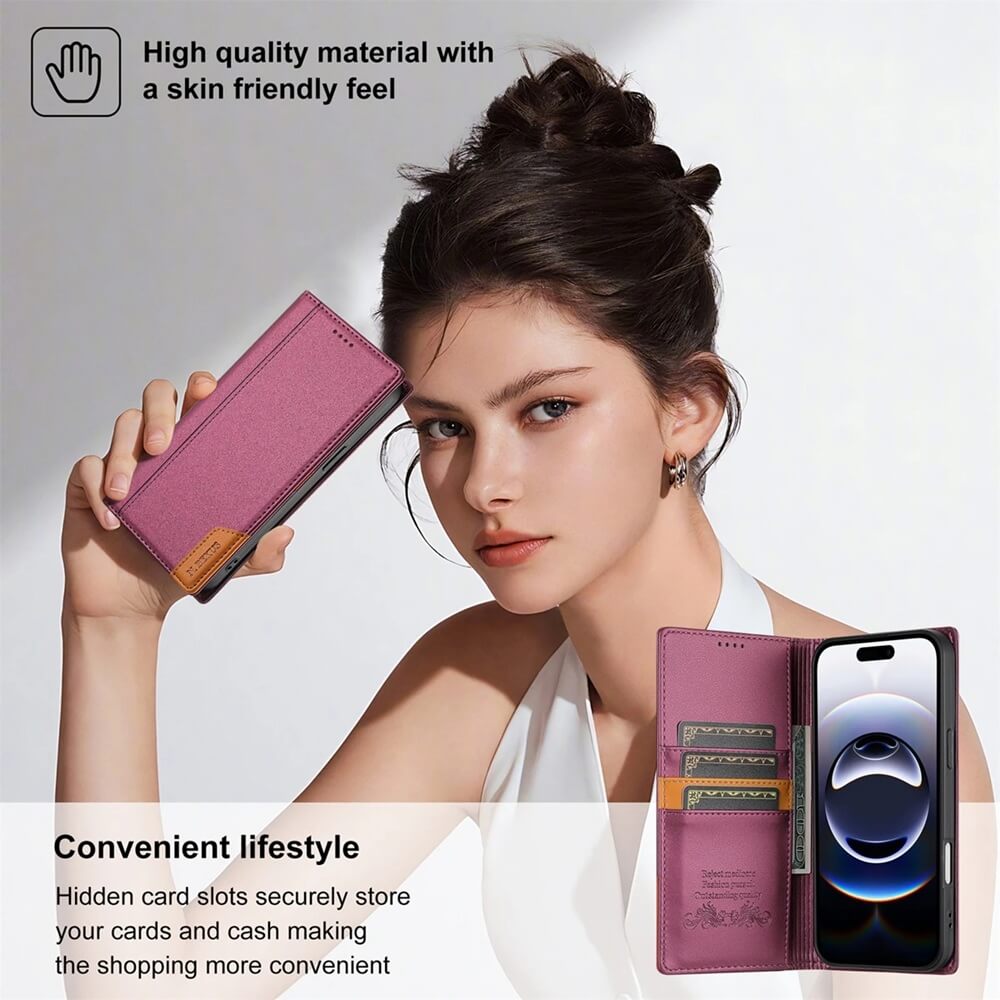 RFID Blocking Wallet Case with Stand for iPhone 18 Series RFID Blocking Wallet Case with Stand for iPhone 18 Series